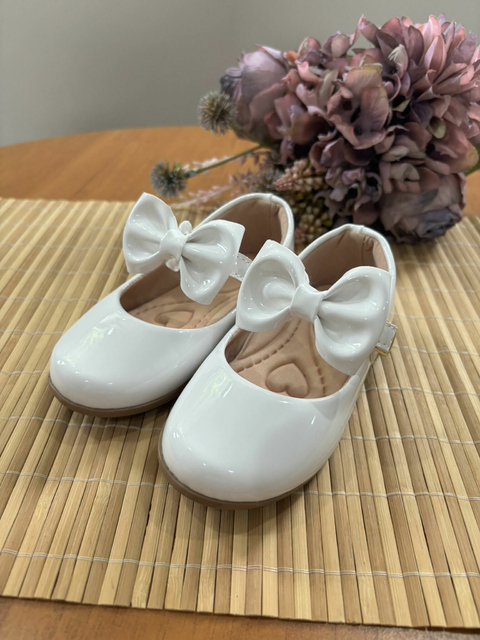 Sapatinho Infantil Branco Bebê Batizado Alice