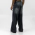 TKF Baggy Symmetrical Black Jeans