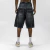 TKF Symmetrical Black Jorts - TAKE-OFF Collection