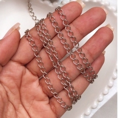 Corrente Dourada Prata Níquel e Ouro Velho Alongadora de Colar e Pulseiras