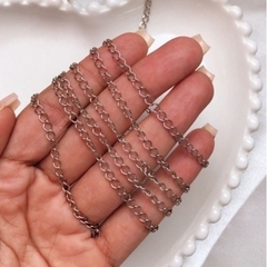 Corrente Dourada Prata Níquel e Ouro Velho Alongadora de Colar e Pulseiras na internet