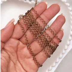 Corrente Dourada Prata Níquel e Ouro Velho Alongadora de Colar e Pulseiras - comprar online