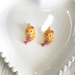 Imagem do Pingente Infantil de Resina Colorido Sereia Picolé Batata Frita Ursinho Polvinho Menina Bola de Chiclete