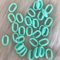 Elos de Corrente Em Acrílico Leitosos e Metalizados Para Bolsas e Acessórios Vários Tamanhos - loja online