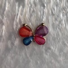 Borboleta Colorida de Resina Para Laço e Tiara 30x20mm - comprar online