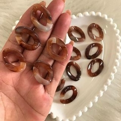 Elos de Corrente Em Acrílico Leitosos e Metalizados Para Bolsas e Acessórios Vários Tamanhos na internet