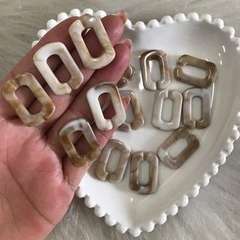 Elos de Corrente Em Acrílico Leitosos e Metalizados Para Bolsas e Acessórios Vários Tamanhos - comprar online