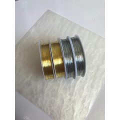 Arame Para Artesanato Fio Cabelo De Anjo Dourado e Prata