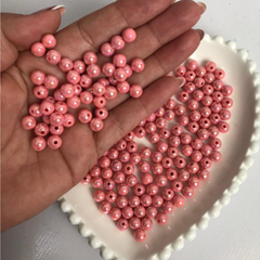 Miçanga Ou Bola Leitosa Colorida e Irisada Tamanhos Variados Para Pulseiras e Colares - loja online