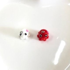 Imagem do Pingente Infantil de Resina Colorido Sereia Picolé Batata Frita Ursinho Polvinho Menina Bola de Chiclete