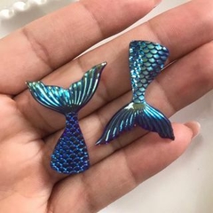 Apliques de espuma e acrílico Calda/Rabo de SEREIA