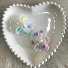 Aplique Flor de Organza e Crochê Para Laços e Tiaras na internet