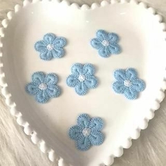 Aplique Flor de Organza e Crochê Para Laços e Tiaras - loja online