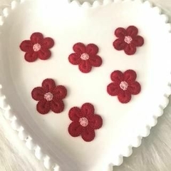 Aplique Flor de Organza e Crochê Para Laços e Tiaras - Donana Biju