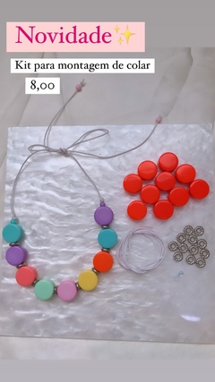 Kit Para Montagem De Colar Com Cordão E Contas Variadas - Donana Biju