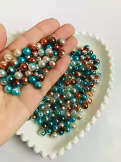 Bola e Pérola Tie Dye Passante Em Acrílico na internet