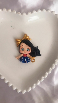 Aplique de Biscuit Princesas e Bonecas Para Laços ou gominhas, Chaveiros e Pingentes - loja online