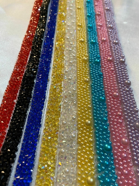 Manta de Strass e Micro Manta Pérola em Tira ou Fita - comprar online