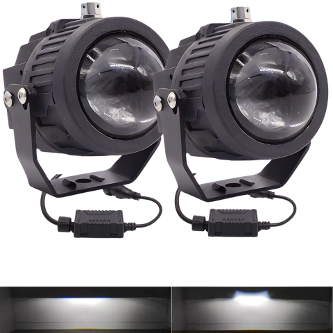 PRY-003 - PAR FARO LED 2" LUPA LUZ BLANCA 12-24V - comprar en línea