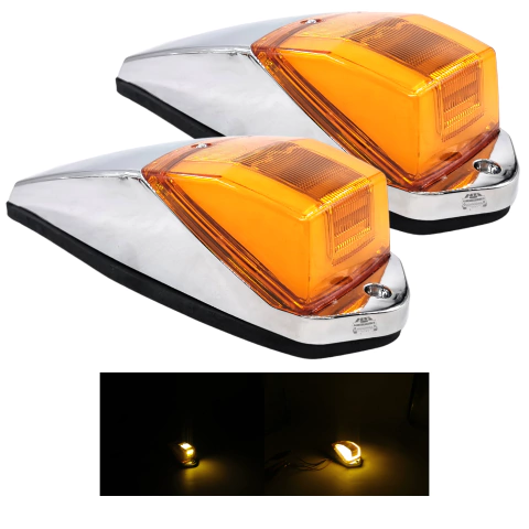 FEC3300400 - PAR ZEPELLIN CUADRADO LUZ LED/GEL AMBAR 27 CM