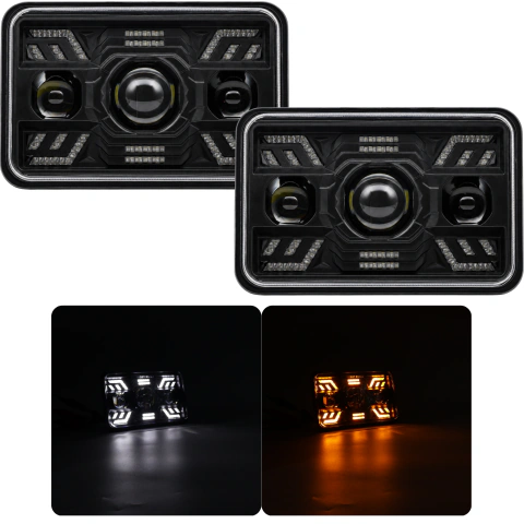 2X FIC8801800 - PAR UNIDAD LED RECTANGULAR 4X6"