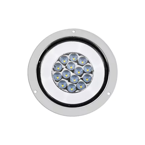 TL-014 BLANCO - PLAFON BLANCO 4" REDONDO LED ARO GEL CON ESTROBO