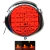 Imagen de 3012CR - PLAFON REDONDO PLANO 4" ROJO 30 LED ALTA, BAJA Y ESTROBO 12/24V