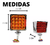 FEC7624600 - PLAFÓN 32 LED DIRECCIONAL CUADRADA CHICA BISEL CROMO ESTROBO - comprar en línea