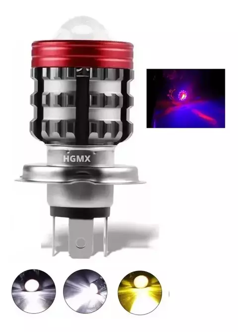 LMT-330 - FARO FOCO LED CSP H4 LUPA AMARILLO BLANCO ARO