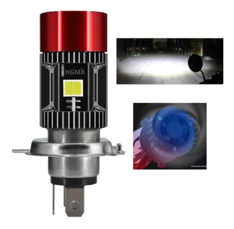 LMT-341 - FARO MOTO FOCO H4 HIPER LED CSP 40W BLANCO CON VENTILADOR
