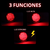 LPL-112 - PAR PLAFON REDONDO PLANO CROMADO 30 LED BAJA / ALTA / ESTROBO - 12-24V - ROJO - tienda en línea