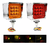 RLS-217 - PAR PLAFON LED DIRECCIONAL CUADRADA GEL BISEL CROMO ESTROBO