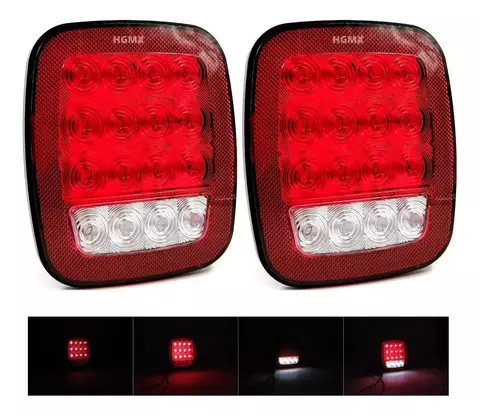 LPL-035 - PAR PLAFÓN CALAVERA LED 12-24V ESTROBO REMOLQUE