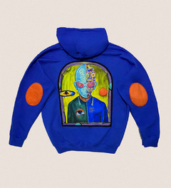 HOODIE "IANDEPENDENT" AZUL REY