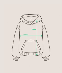 HOODIE "OJO AZUL" OVERSIZE en internet
