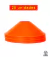 Imagem do Cone Demarcatório Chapéu Chinês cor Laranja Kit c/ 20 unds