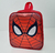 Mochila personalizada do Homem Aranha com design em vermelho e teia de aranha.