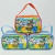 Conjunto de bolsas personalizadas com ilustrações de animais e um explorador, ideal para festas infantis.