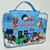 Nécessaire personalizada com heróis infantis, incluindo Superman, Batman, Hulk e Capitão América.