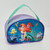Bolsa infantil personalizada com tema da Ariel, a Pequena Sereia, apresentando personagens como Flounder, Sebastião e Rei Tritão.