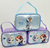 Bolsa Frozen personalizada com imagens dos personagens Olaf, Elsa e Anna, destinada a crianças.