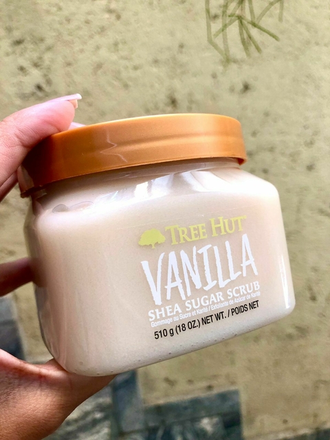 Esfoliante corporal Tree Hut Vanilla (baunilha) Shea Sugar scrub 510g