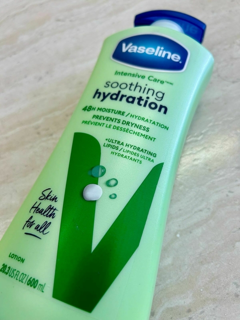 Vaseline aloe vera loção Soothing hydration (hidratação calmante) 600ml - comprar online