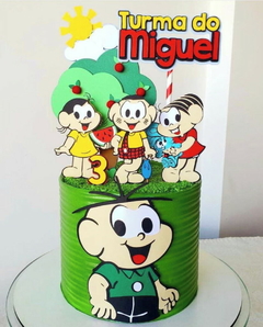 ARQUIVO DE CORTE TOPO DE BOLO TURMA DA MÔNICA