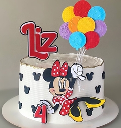 ARQUIVO DE CORTE TOPO DE BOLO MINNIE EM CAMADAS