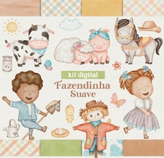 KIT DIGITAL FAZENDINHA AQUARELADA
