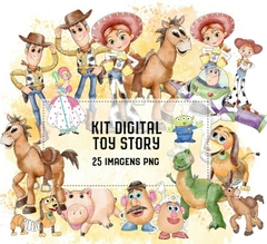 KIT DIGITAL TOY STORY AQUARELA