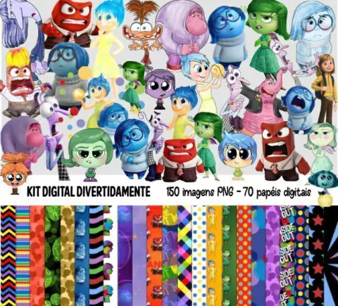 kit digital divertidamente aquarelado