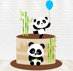 ARQUIVO DE CORTE TOPO DE BOLO URSO PANDA EM CAMADAS