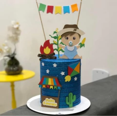 ARQUIVO DE CORTE TOPO DE BOLO FESTA JUNINA EM CAMADAS